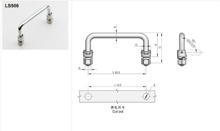 供應天津柜鎖、鉸鏈、限位器、配電箱鎖、門鎖、拉手LS506 品質鎖具配件的首選